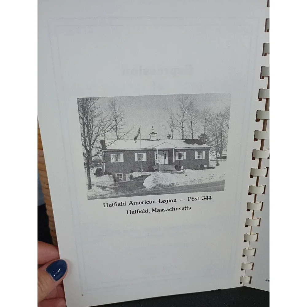 Hatfield American Legion Cookbook Hatfield, Massachusetts Post‎ 344 1990 Vintage